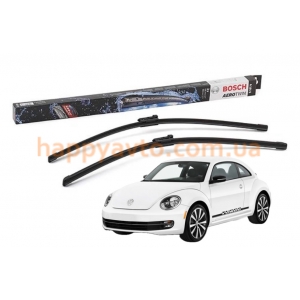 Комплект дворников на Volkswagen Beetle | Kafer 3 2010-2019— Bosch AeroTwin